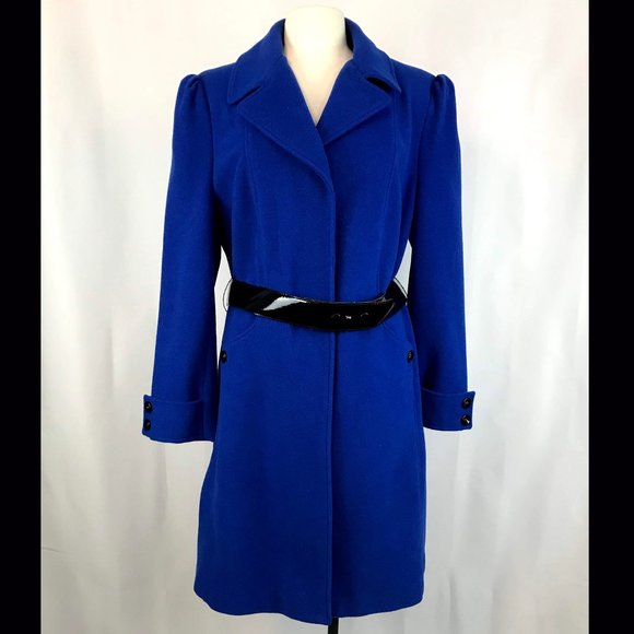 Chadwicks Jackets & Blazers - Chadwick's Royal Blue Mid Length Wool Coat size 16